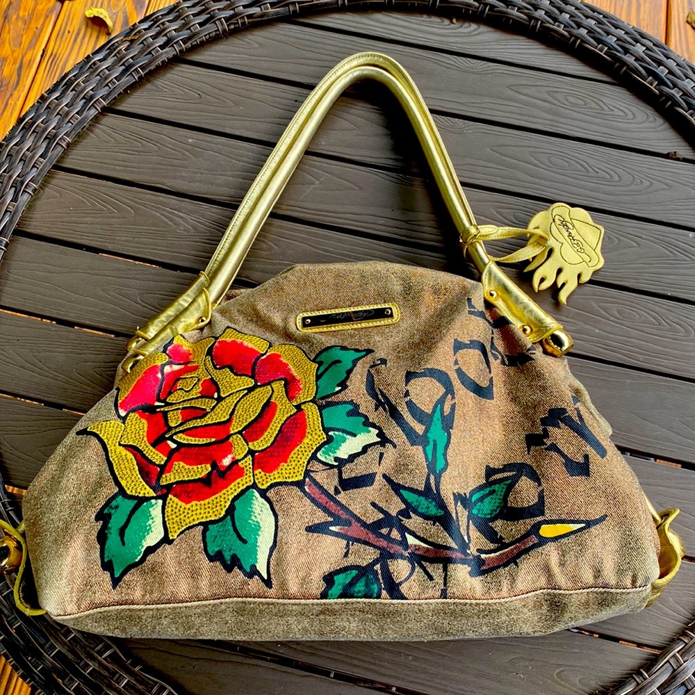 Ed Hardey Gold shoulder bag/purse